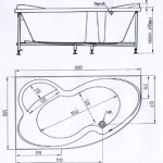 Акриловая ванна BellSan Индиго 1600х1005×715